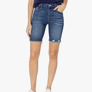 Jessica Simpson Jean Bermuda Short Highland Distressed Stretch Denim 30
Festival
